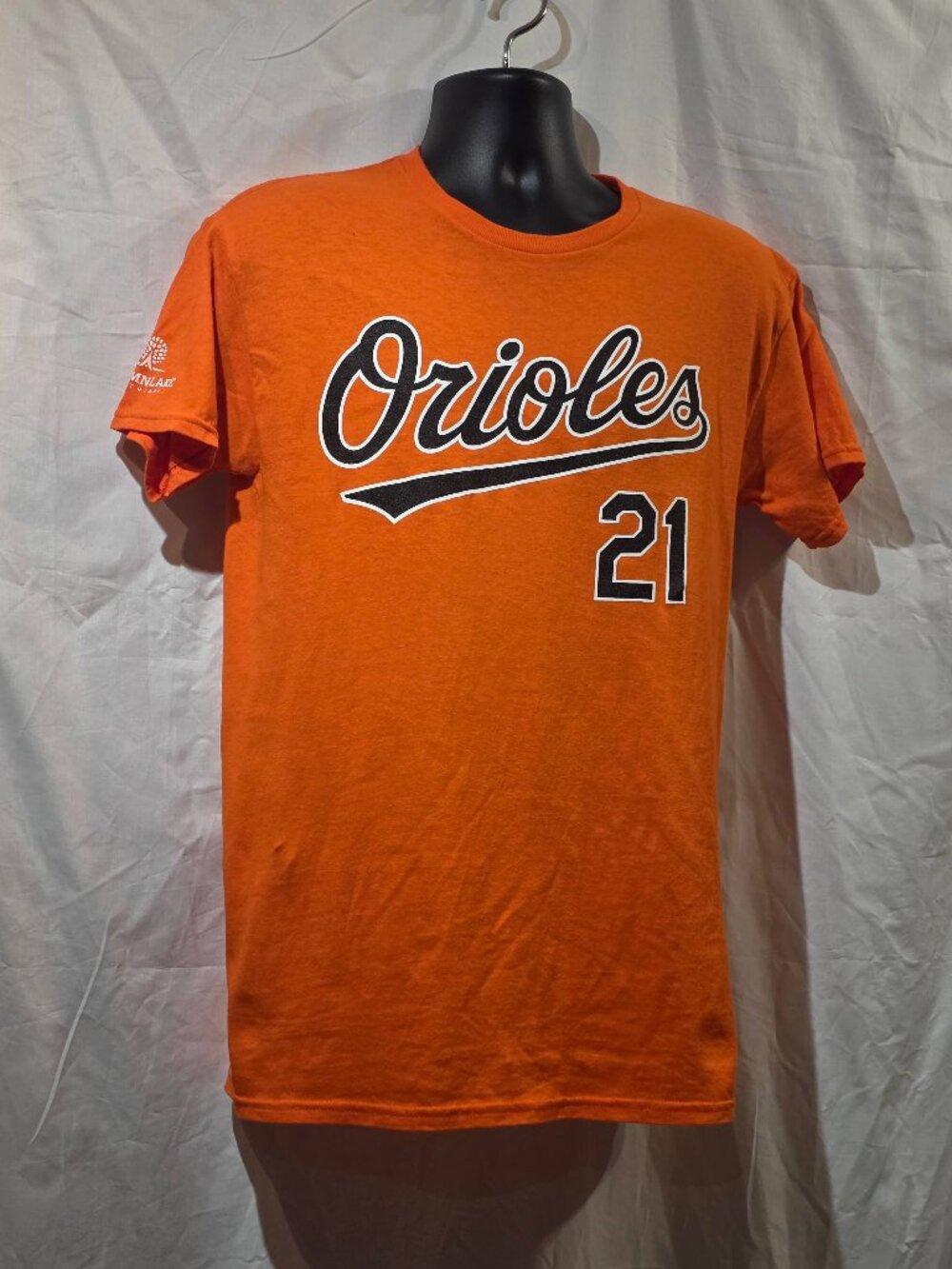 Baltimore Orioles HAYS #21 T-Shirt – Orange – Size M (Gildan Heavy Cotton)